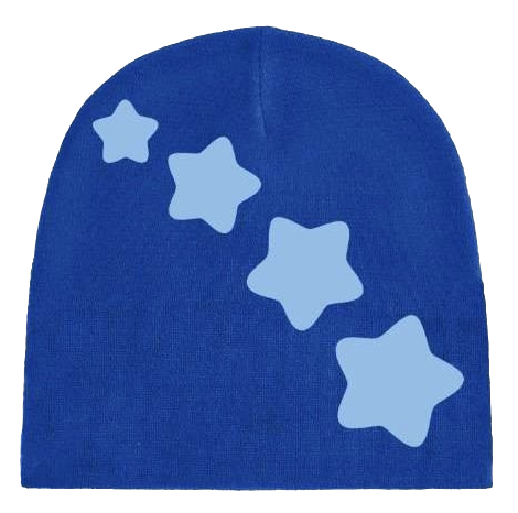 REMO STAR BEANIE - BLUE AND LIGHT BLUE